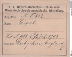 Etiketten zu Tripel (NHMW-MIN-Al822)